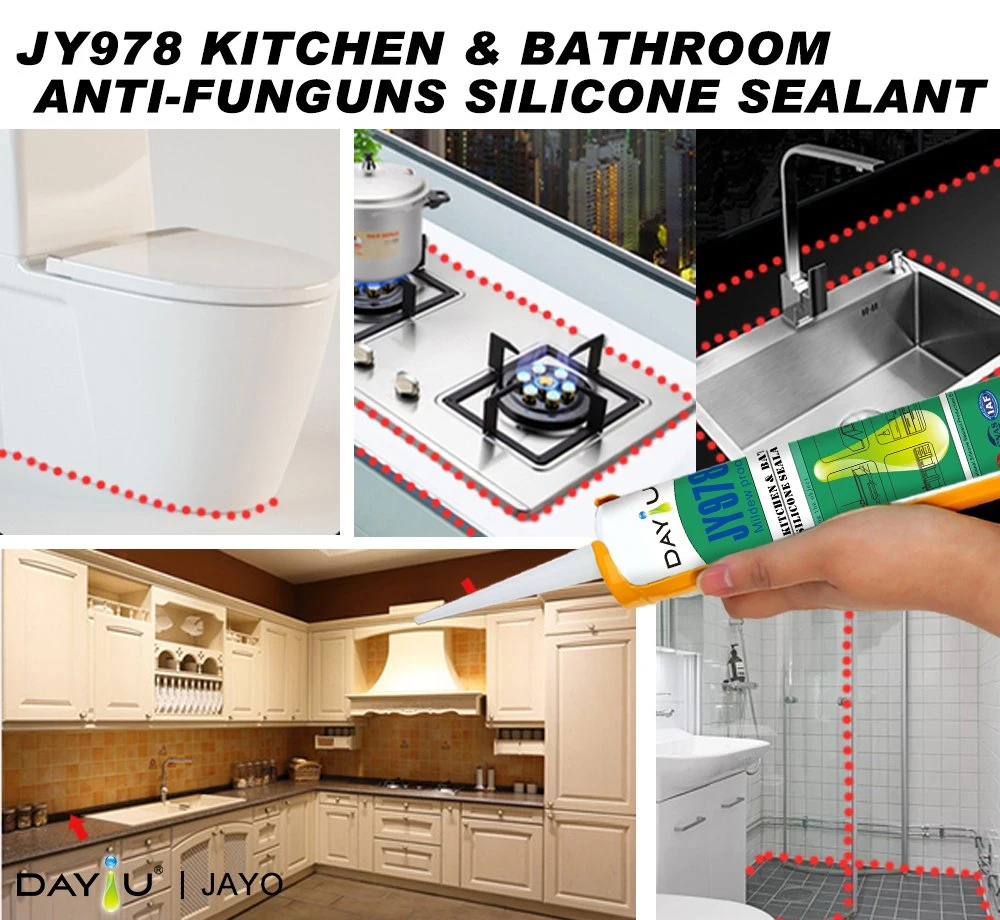 High Performance General Purpose Kitchen&Bathroom Anti-Fungus Silicone Sealant for Construction